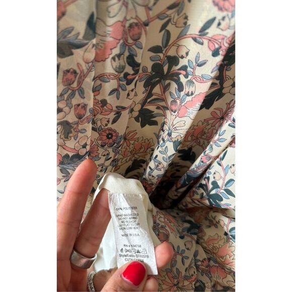 Anthropologie dRA Floral Flowy Midi Maxi Dress with Pockets - Picture 5 of 7